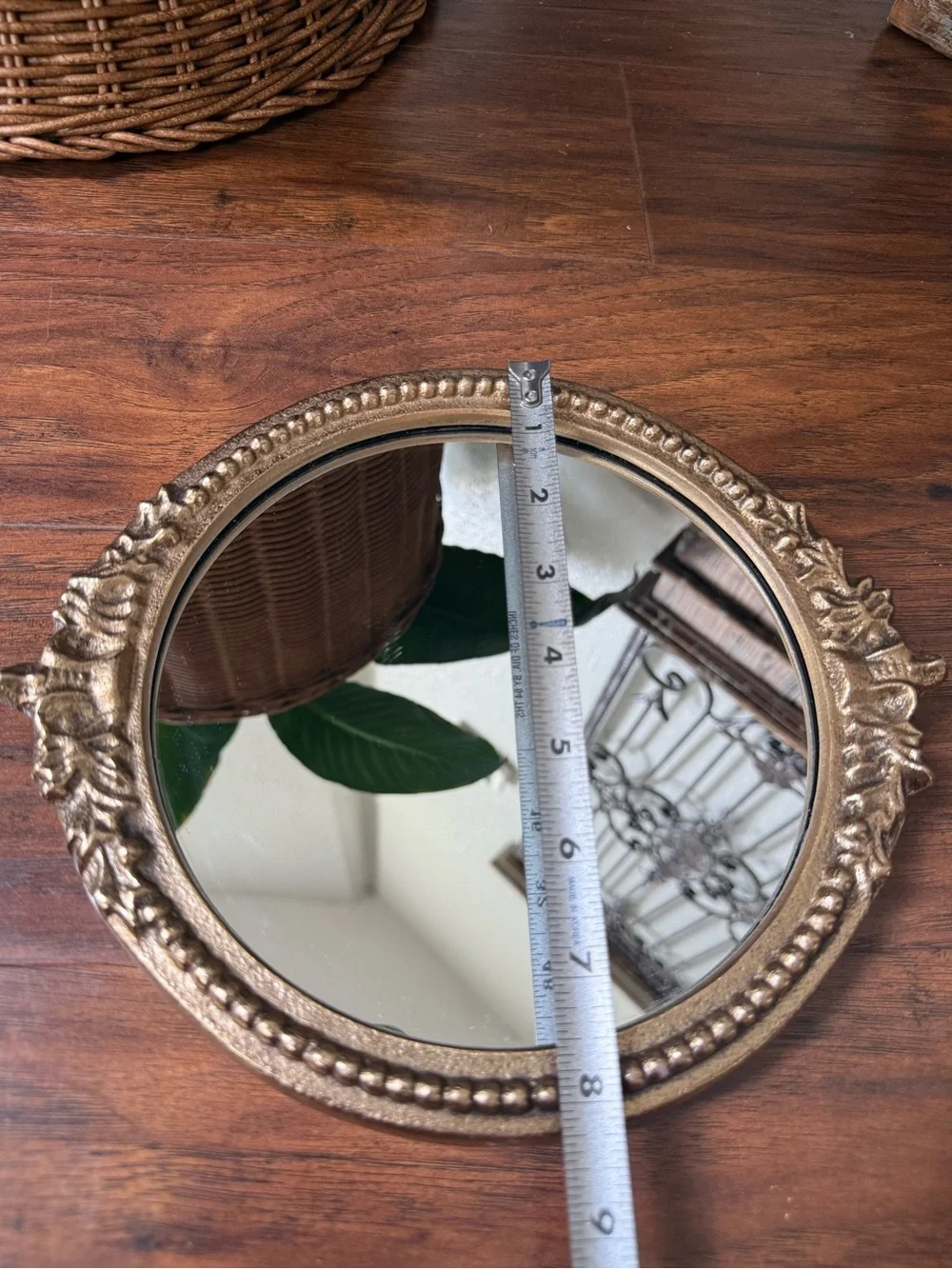 Decorative Gold Mirrored Tray, Hollywood Regency
